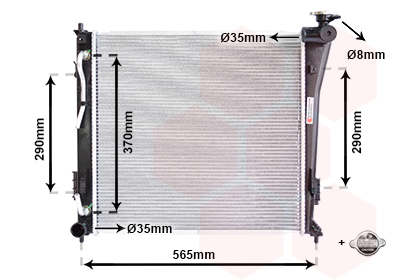 Radiateur IR PLUS Van Wezel 82002305