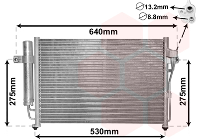 Airco condensor Van Wezel 82005087