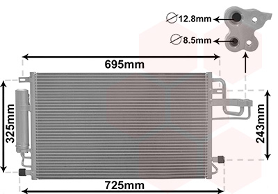 Airco condensor Van Wezel 82005156