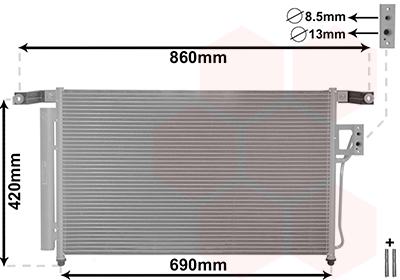 Van Wezel Airco condensor 82005175