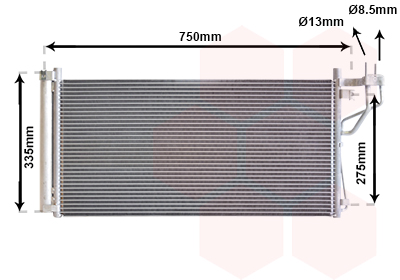 Airco condensor Van Wezel 82005184