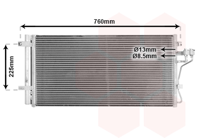 Airco condensor Van Wezel 82005190