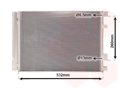 Airco condensor Van Wezel 82005268