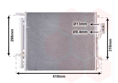 Airco condensor Van Wezel 82005310