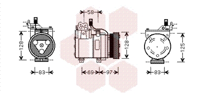 Airco compressor Van Wezel 8200K093