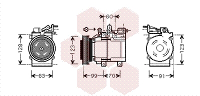 Airco compressor Van Wezel 8200K138