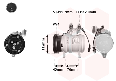 Airco compressor Van Wezel 8200K201