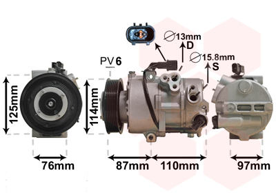 Airco compressor Van Wezel 8200K301