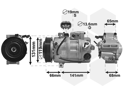 Airco compressor Van Wezel 8200K340