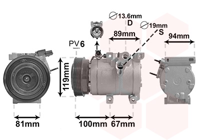 Airco compressor Van Wezel 8200K341