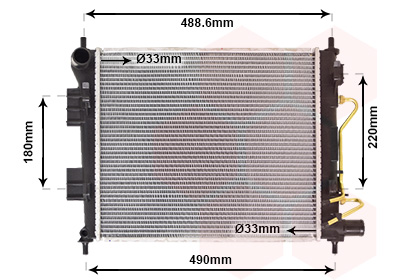 Radiateur Van Wezel 82012708