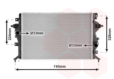 Radiateur Van Wezel 82012720