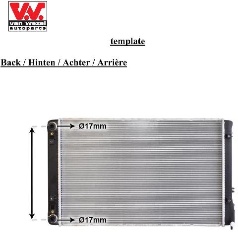 Van Wezel Radiateur 82012722