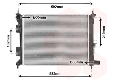 Radiateur Van Wezel 82012723