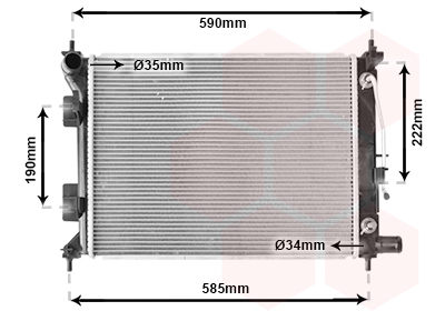 Radiateur Van Wezel 82012725