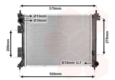 Radiateur Van Wezel 82012737