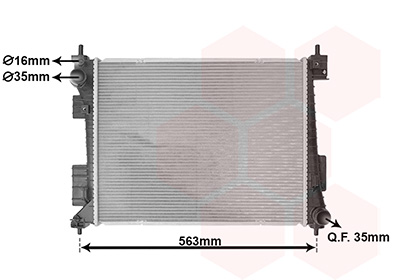 Radiateur Van Wezel 82012751