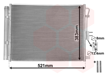 Airco condensor Van Wezel 82015701