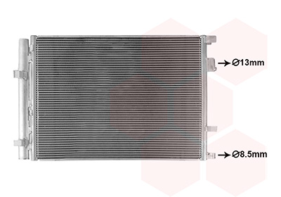 Condensor, airconditioning Van Wezel 82015732