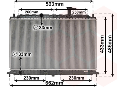 Radiateur Van Wezel 83002077