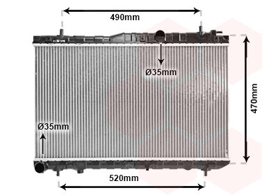 Radiateur Van Wezel 83002086