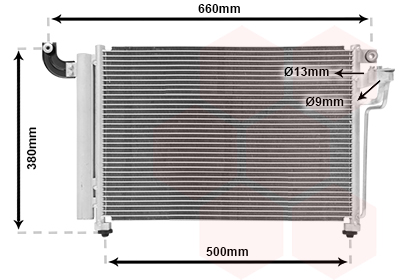 Airco condensor Van Wezel 83005082