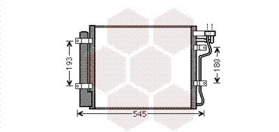 Airco condensor Van Wezel 83005134