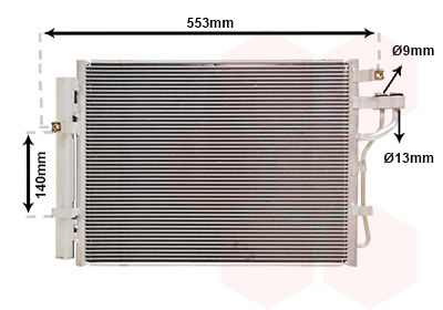 Airco condensor Van Wezel 83005188