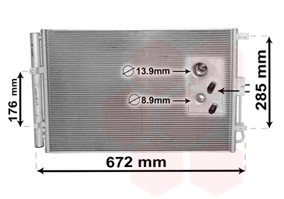 Van Wezel Airco condensor 83005229