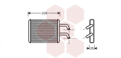 Kachelradiateur Van Wezel 83006045