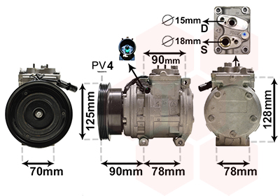 Airco compressor Van Wezel 8300K178