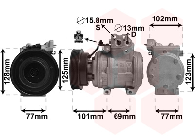 Airco compressor Van Wezel 8300K211