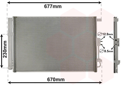 Airco condensor Van Wezel 83015703