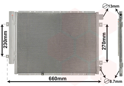 Airco condensor Van Wezel 83015704