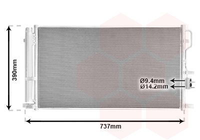 Airco condensor Van Wezel 83015711