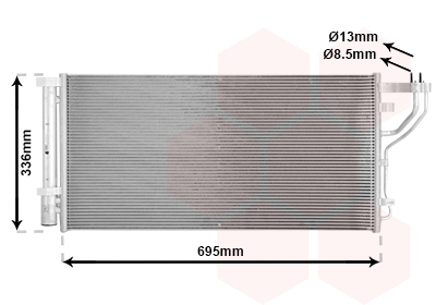 Airco condensor Van Wezel 83015714