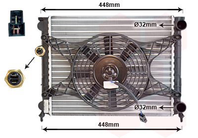 Radiateur Van Wezel 98002003