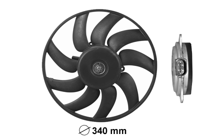 Ventilatorwiel-motorkoeling Van Wezel 0327747