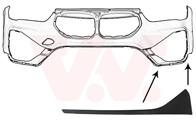 Sier- / beschermingspaneel, bumper Van Wezel 0556581