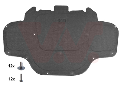 Motorbescherm plaat Van Wezel 0592460