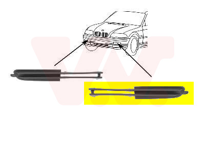 Voorbumper deel Van Wezel 0646587