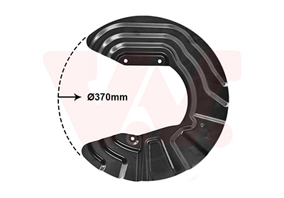 Dekplaat, remschijf Van Wezel 0682371