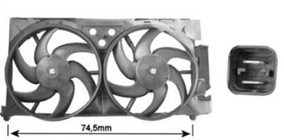 Ventilatorwiel-motorkoeling Van Wezel 0903751