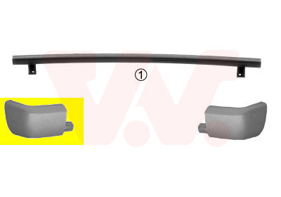 Bumper achter links Van Wezel 0912543