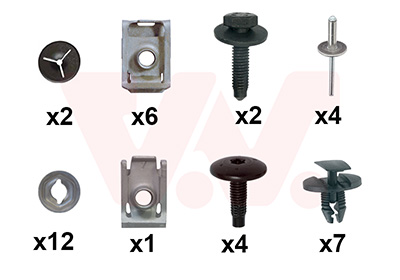 Montageset, bumper Van Wezel 0975793