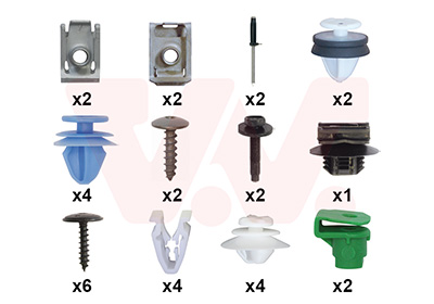 Montageset, bumper Van Wezel 0989793