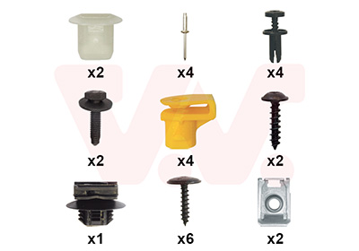 Montageset, bumper Van Wezel 0991793