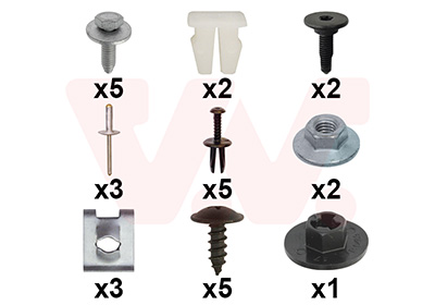 Montageset, achterscherm Van Wezel 1607796