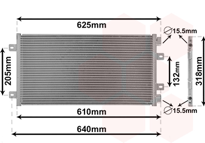 Airco condensor Van Wezel 17005219