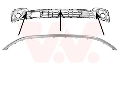 Sier- / Beschermingspaneel, radiateurgrille Van Wezel 1766519